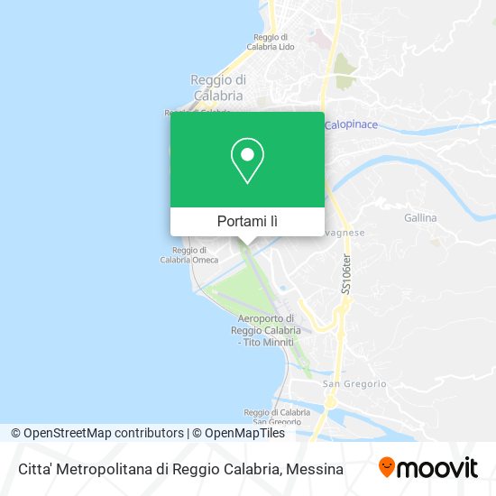Mappa Citta' Metropolitana di Reggio Calabria