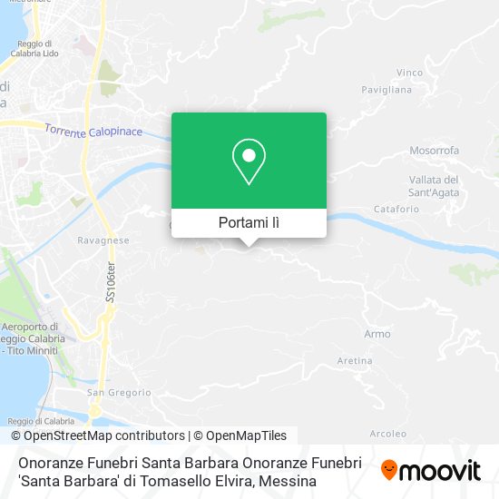 Mappa Onoranze Funebri Santa Barbara Onoranze Funebri 'Santa Barbara' di Tomasello Elvira