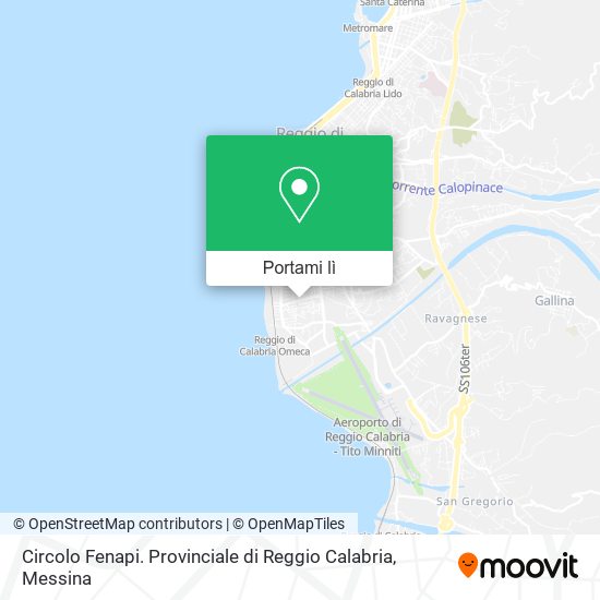 Mappa Circolo Fenapi. Provinciale di Reggio Calabria