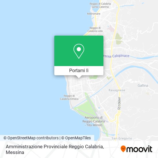 Mappa Amministrazione Provinciale Reggio Calabria