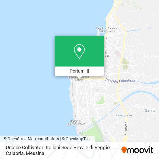 Mappa Unione Coltivatori Italiani Sede Prov.le di Reggio Calabria