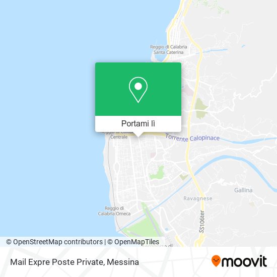 Mappa Mail Expre Poste Private