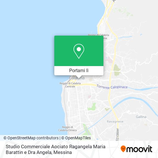 Mappa Studio Commerciale Aociato Ragangela Maria Barattin e Dra Angela