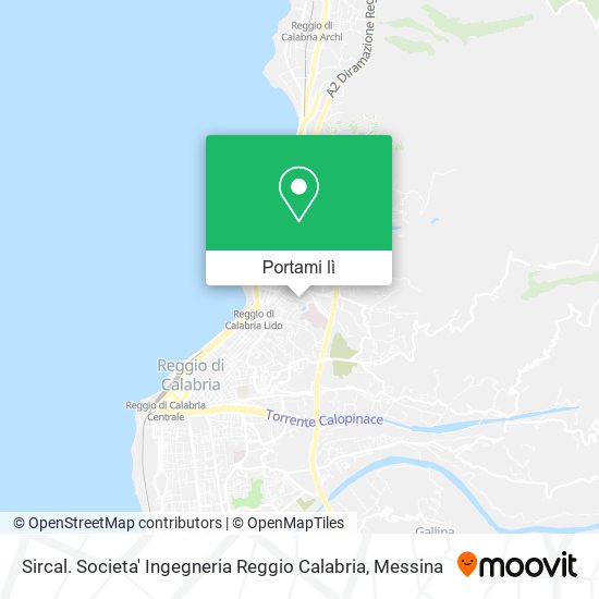 Mappa Sircal. Societa' Ingegneria Reggio Calabria