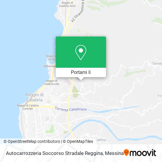 Mappa Autocarrozzeria Soccorso Stradale Reggina