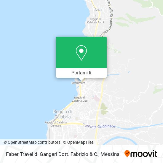 Mappa Faber Travel di Gangeri Dott. Fabrizio & C.