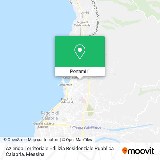Mappa Azienda Territoriale Edilizia Residenziale Pubblica Calabria