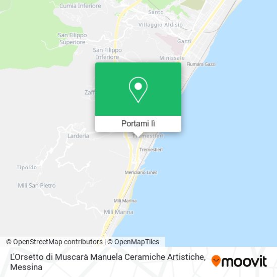 Mappa L'Orsetto di Muscarà Manuela Ceramiche Artistiche
