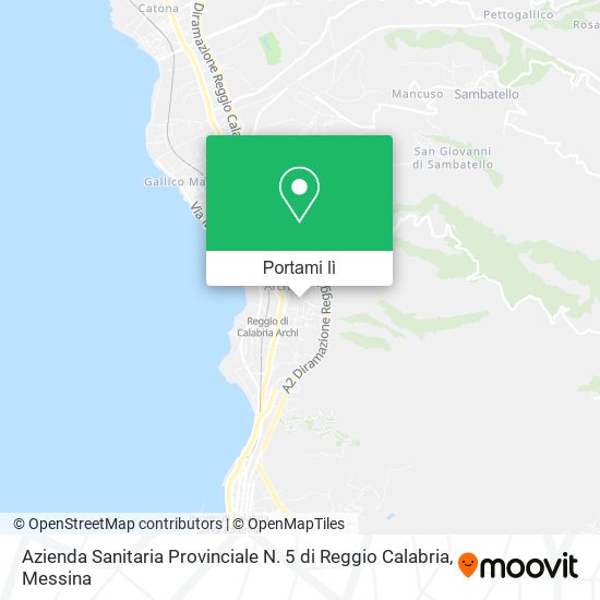 Mappa Azienda Sanitaria Provinciale N. 5 di Reggio Calabria