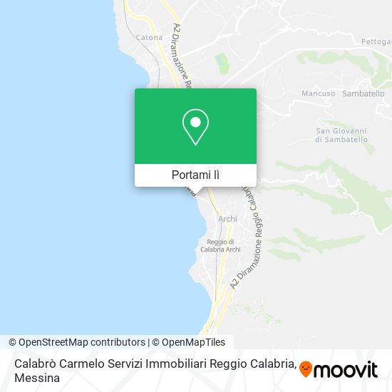Mappa Calabrò Carmelo Servizi Immobiliari Reggio Calabria
