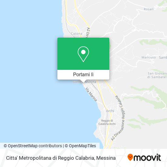 Mappa Citta' Metropolitana di Reggio Calabria