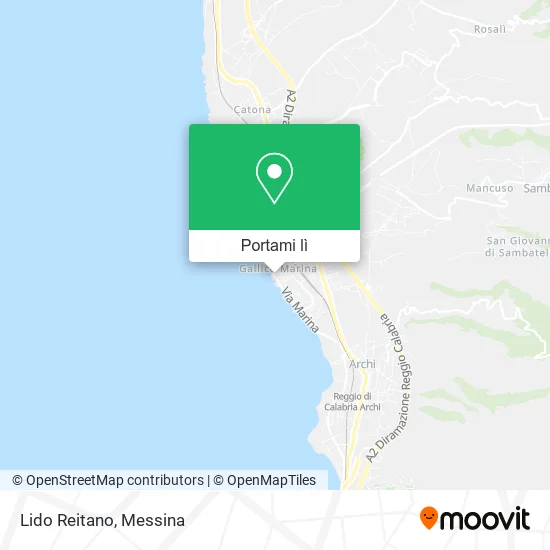 Mappa Lido Reitano
