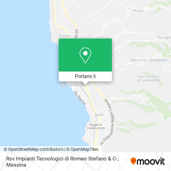 Mappa Rsv Impianti Tecnologici di Romeo Stefano & C-