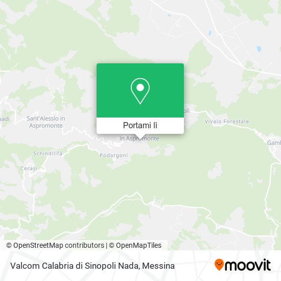 Mappa Valcom Calabria di Sinopoli Nada