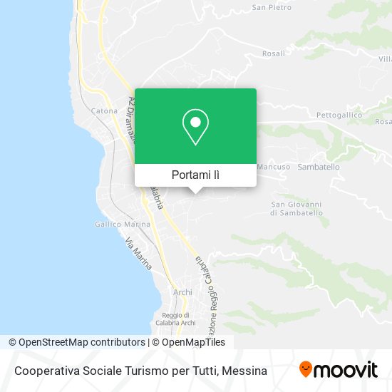 Mappa Cooperativa Sociale Turismo per Tutti