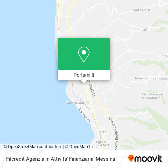 Mappa Filcredit Agenzia in Attivita' Finanziaria