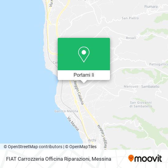 Mappa FIAT Carrozzeria Officina Riparazioni