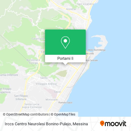 Mappa Irccs Centro Neurolesi Bonino-Pulejo