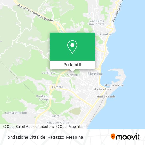 Mappa Fondazione Citta' del Ragazzo