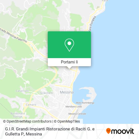 Mappa G.I.R. Grandi Impianti Ristorazione di Raciti G. e Gulletta P.