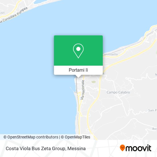 Mappa Costa Viola Bus Zeta Group