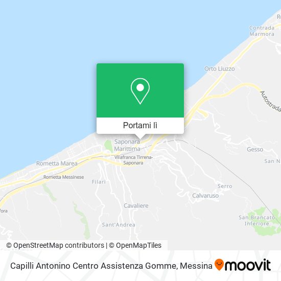 Mappa Capilli Antonino Centro Assistenza Gomme