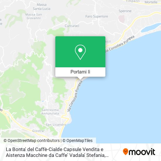 Mappa La Bonta' del Caffè-Cialde Capsule Vendita e Aistenza Macchine da Caffe' Vadala' Stefania