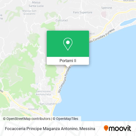 Mappa Focacceria Principe Maganza Antonino
