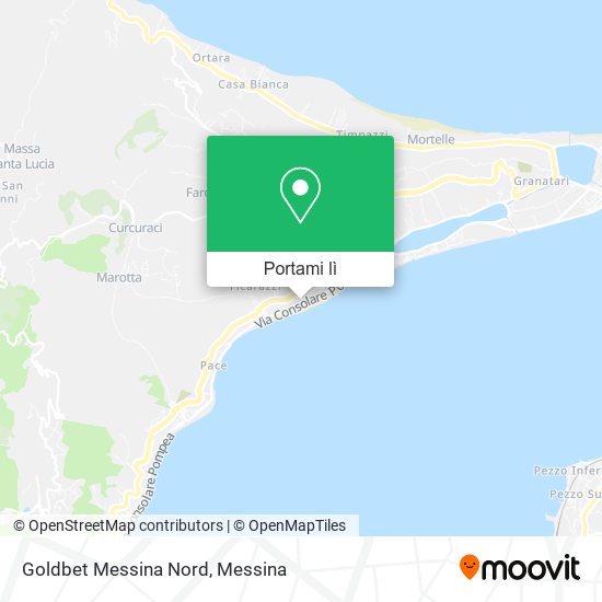 Mappa Goldbet Messina Nord