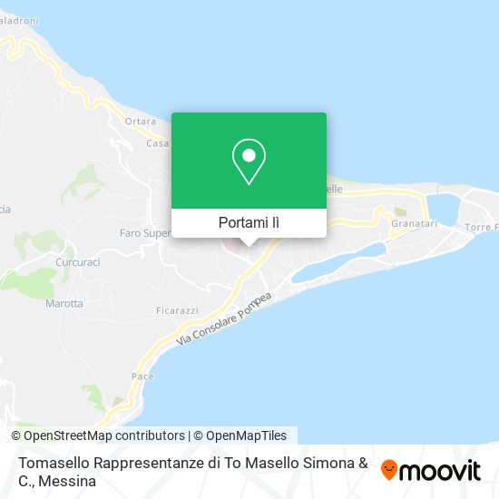 Mappa Tomasello Rappresentanze di To Masello Simona & C.