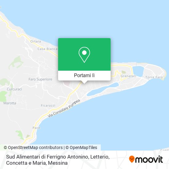 Mappa Sud Alimentari di Ferrigno Antonino, Letterio, Concetta e Maria