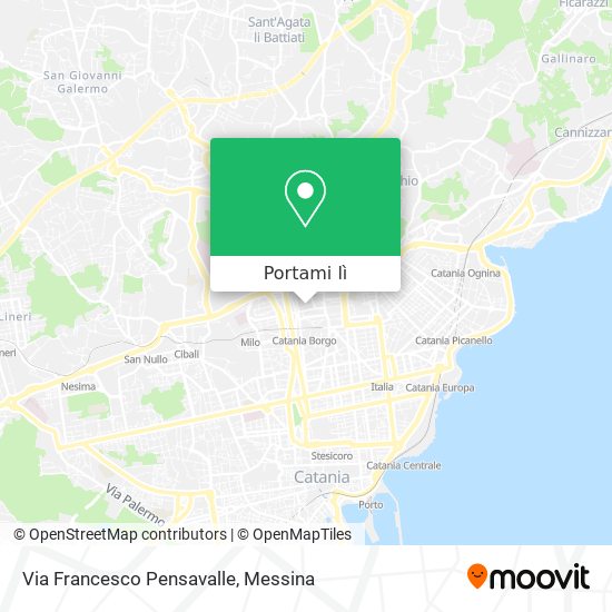 Mappa Via Francesco Pensavalle