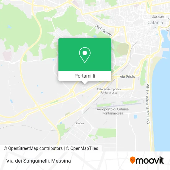 Mappa Via dei Sanguinelli