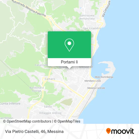 Mappa Via Pietro Castelli, 46