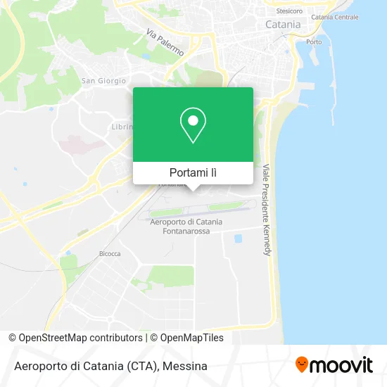 Mappa Aeroporto di Catania (CTA)