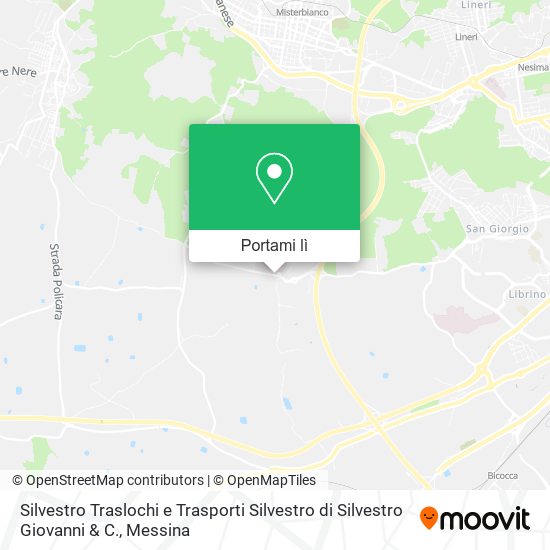 Mappa Silvestro Traslochi e Trasporti Silvestro di Silvestro Giovanni & C.