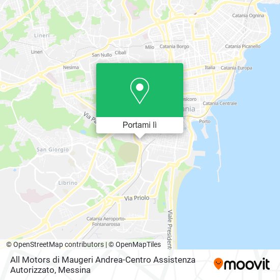 Mappa All Motors di Maugeri Andrea-Centro Assistenza Autorizzato