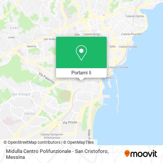 Mappa Midulla Centro Polifunzionale - San Cristoforo