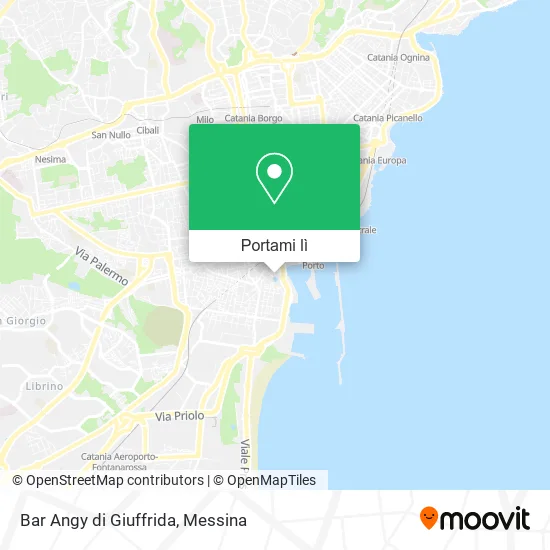 Mappa Bar Angy di Giuffrida