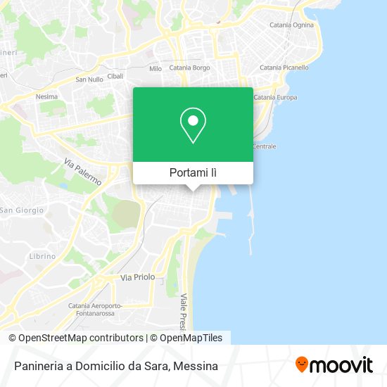 Mappa Panineria a Domicilio da Sara