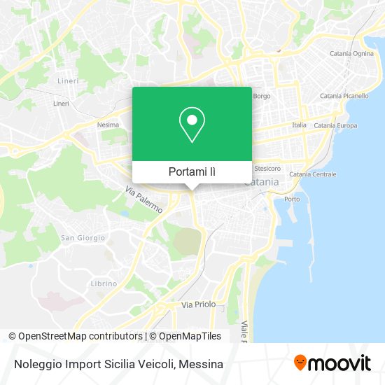 Mappa Noleggio Import Sicilia Veicoli