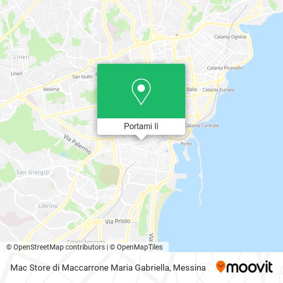 Mappa Mac Store di Maccarrone Maria Gabriella