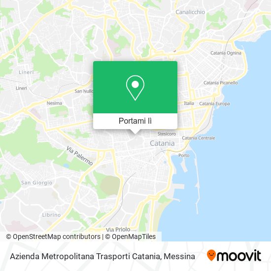 Mappa Azienda Metropolitana Trasporti Catania