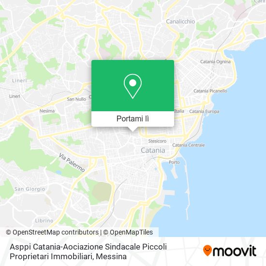 Mappa Asppi Catania-Aociazione Sindacale Piccoli Proprietari Immobiliari