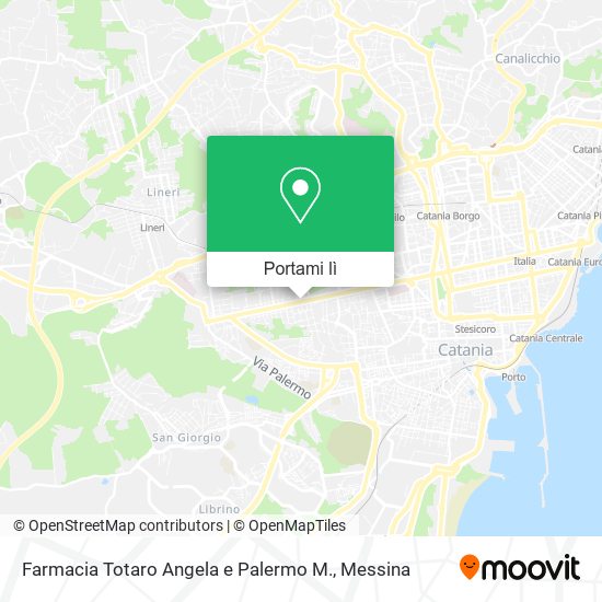 Mappa Farmacia Totaro Angela e Palermo M.