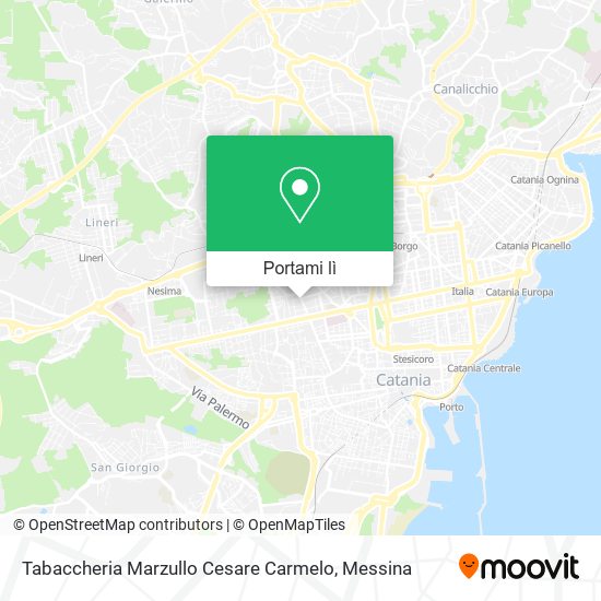 Mappa Tabaccheria Marzullo Cesare Carmelo