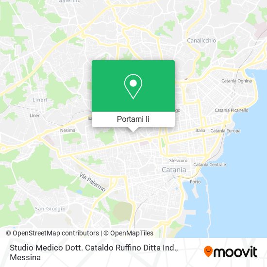 Mappa Studio Medico Dott. Cataldo Ruffino Ditta Ind.