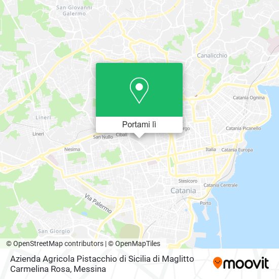 Mappa Azienda Agricola Pistacchio di Sicilia di Maglitto Carmelina Rosa