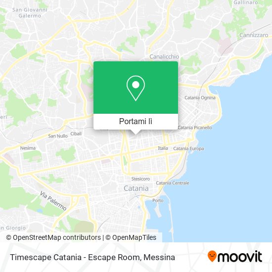 Mappa Timescape Catania - Escape Room