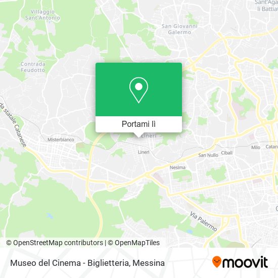 Mappa Museo del Cinema - Biglietteria